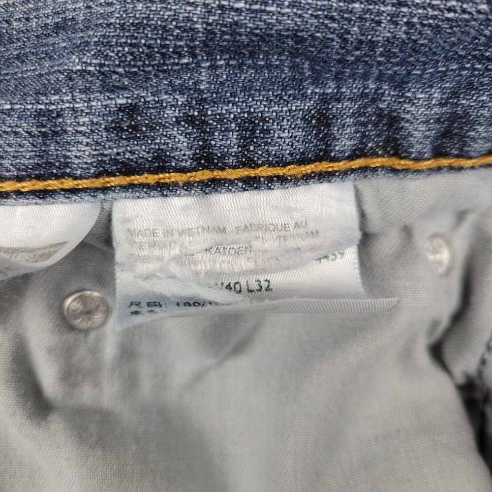 Levis 550 Relaxed Jeans Mens 40 x 32 Measures 37 x 30 Blue 100% Cotton Distress - Picture 10 of 13